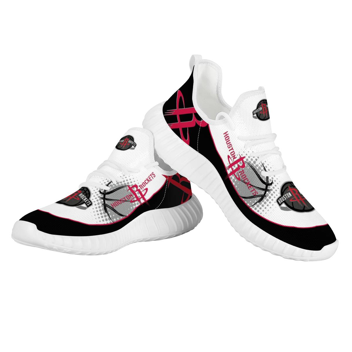 Women's Houston Rockets Mesh Knit Sneakers/Shoes 002